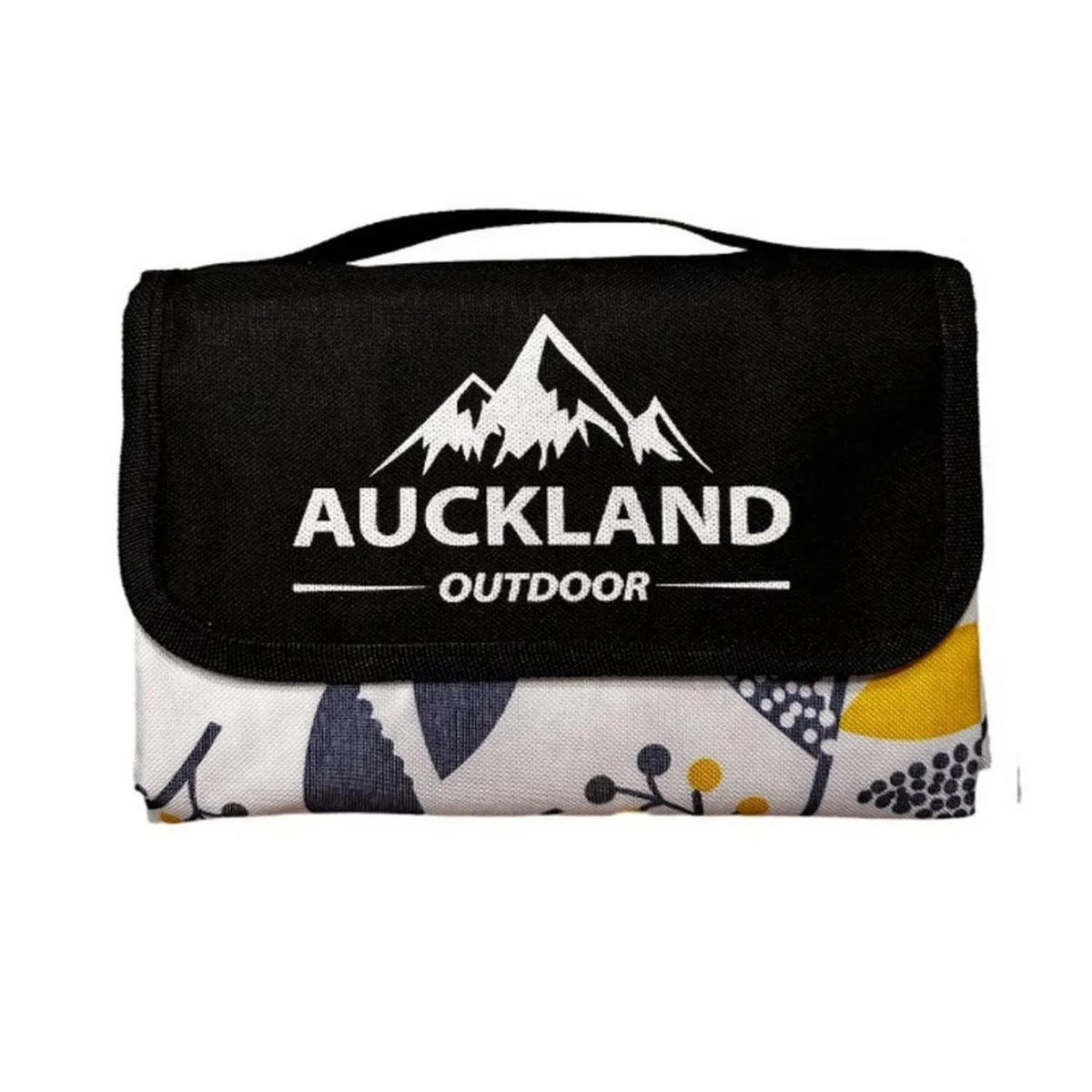 AUCKLAND OUTDOOR - Manta Picnic Impermeable Hojas Azules 150X180 Camping Playa