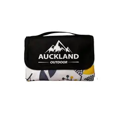 AUCKLAND OUTDOOR - Manta de Picnic Impermeable 150 x 180 Hojas Azules