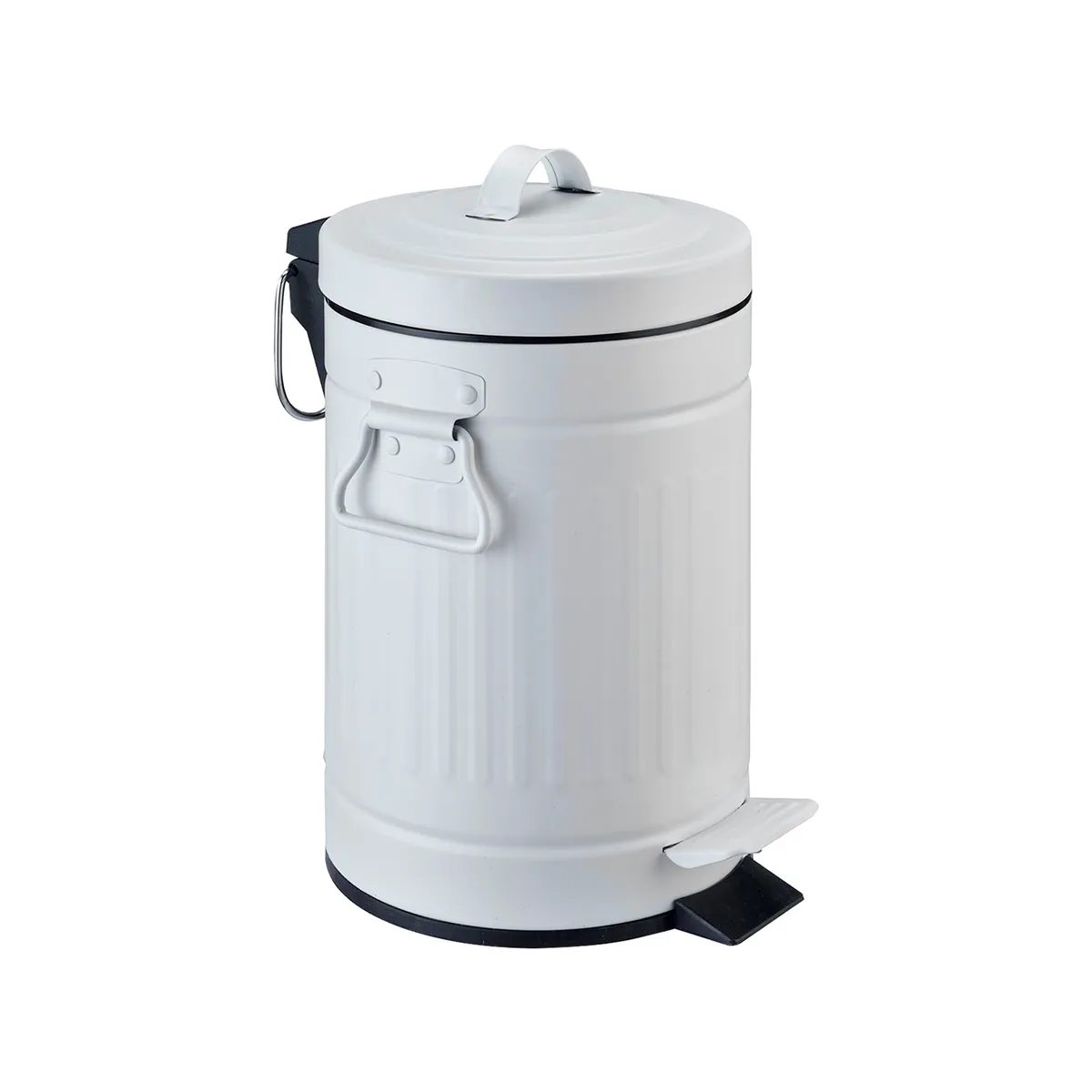 INSPIRACCI - Basurero Retro 5 L Metal Blanco