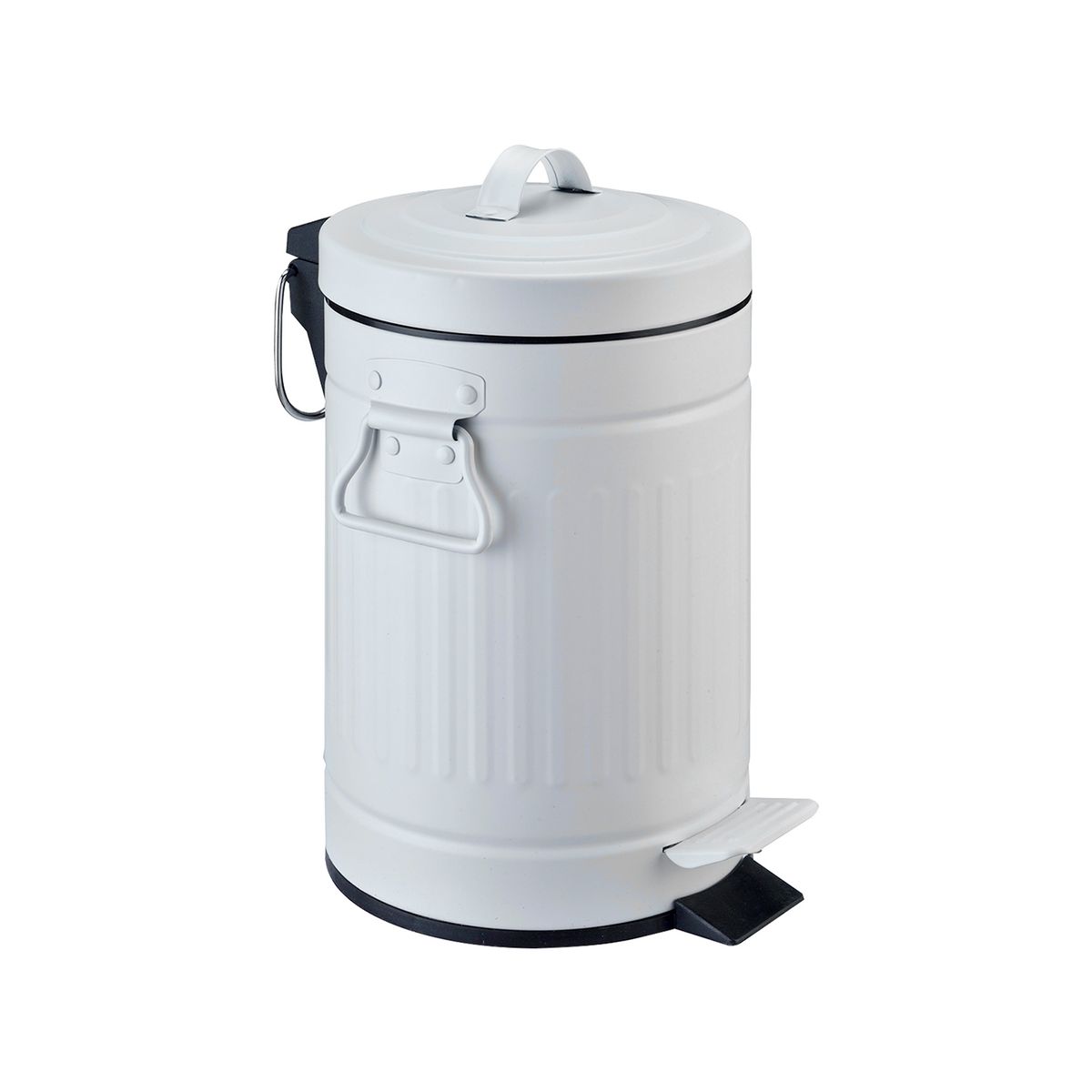 INSPIRACCI - Basurero Retro 5 L Metal Blanco