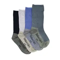 GENERICO - 12 Pares de Calcetines Con Bambú + Cobre Para Niño - Sin Costuras