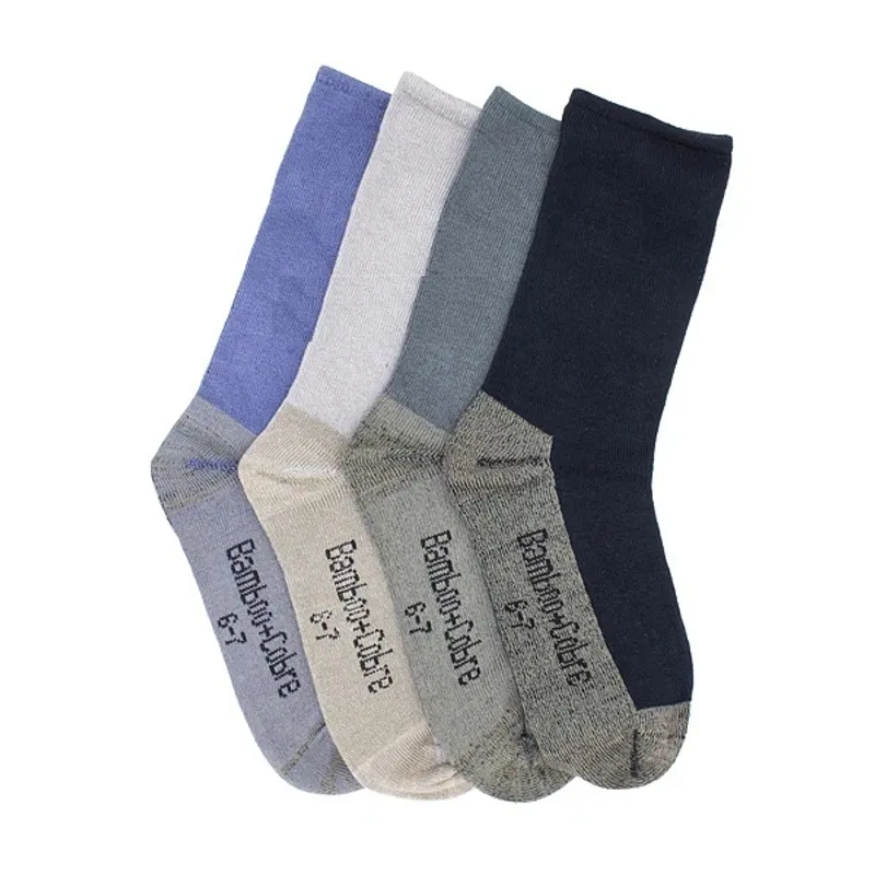 GENERICO - 12 Pares de Calcetines Con Bambú + Cobre Para Niño - Sin Costuras