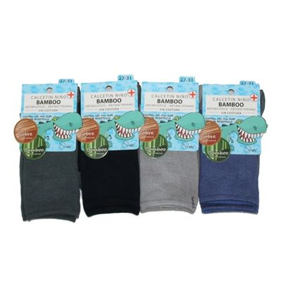 Imagen 2 del producto 12 Pares de Calcetines Con Bambú + Cobre Para Niño - Sin Costuras