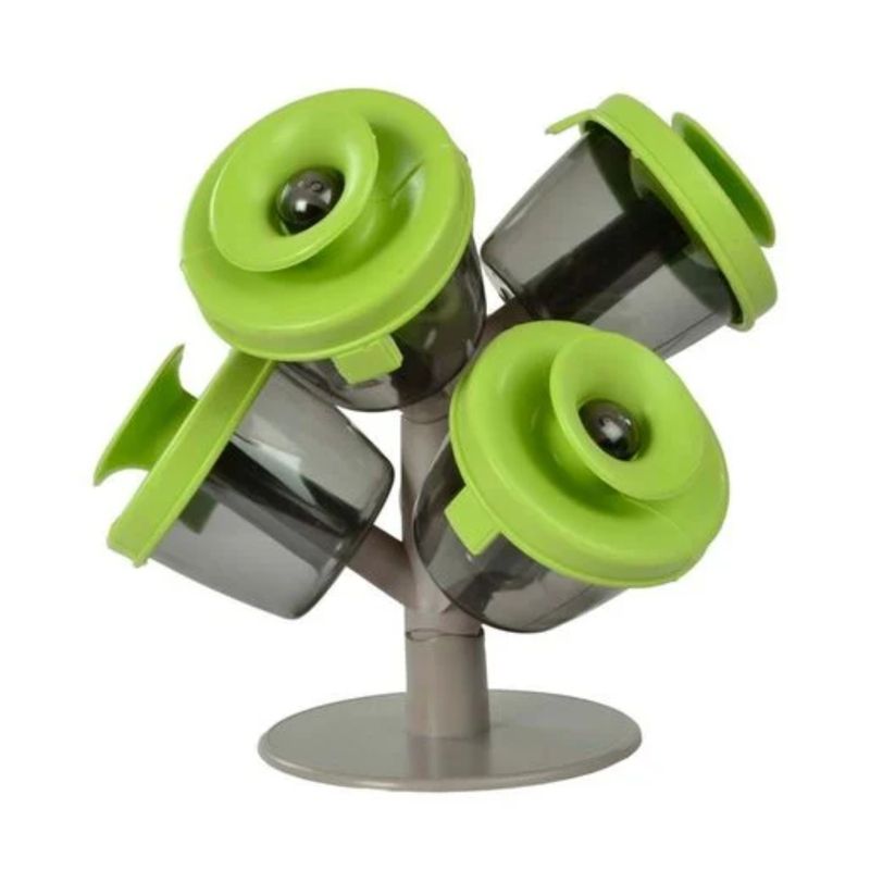 OEM - ESPIECERO CONDIMENTERO SPICE RACK DE 6 PIEZAS POP-UP