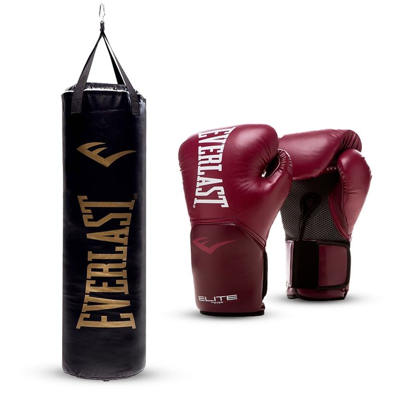 EVERLAST - Kit de Boxeo Everlast Burdeo 14oz