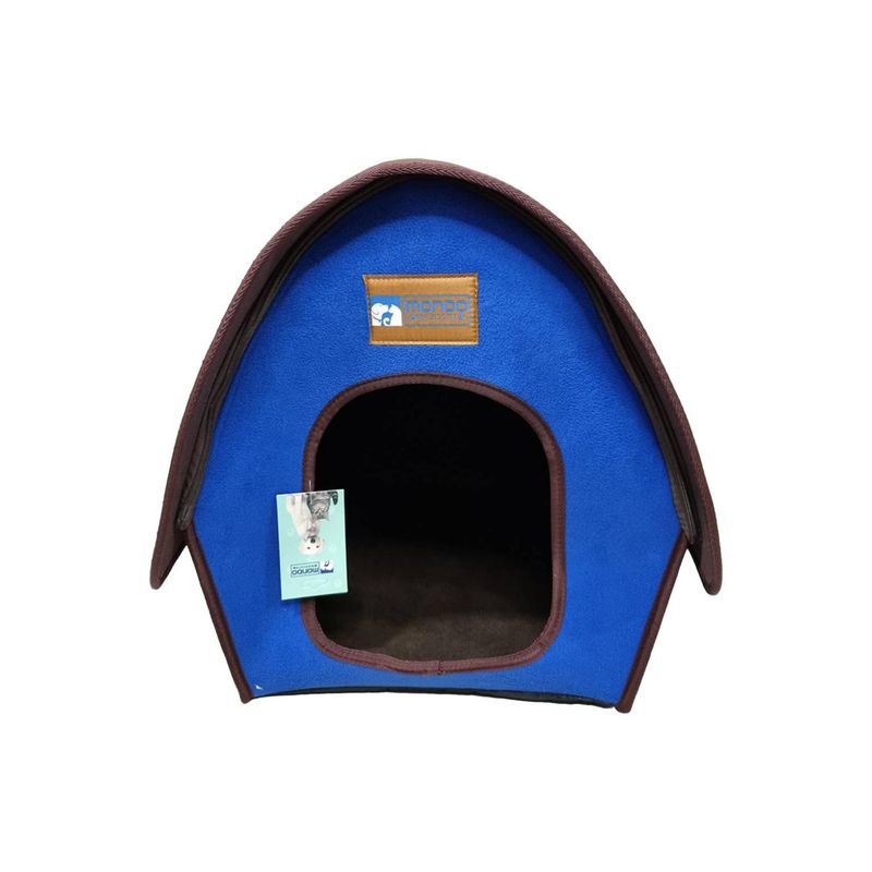 GENERICO - Casa Cama Pequeña Cómoda Plegable Para Perros Y Gatos Azul