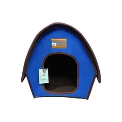 GENERICO - Casa Cama Pequeña Cómoda Plegable Para Perros Y Gatos Azul