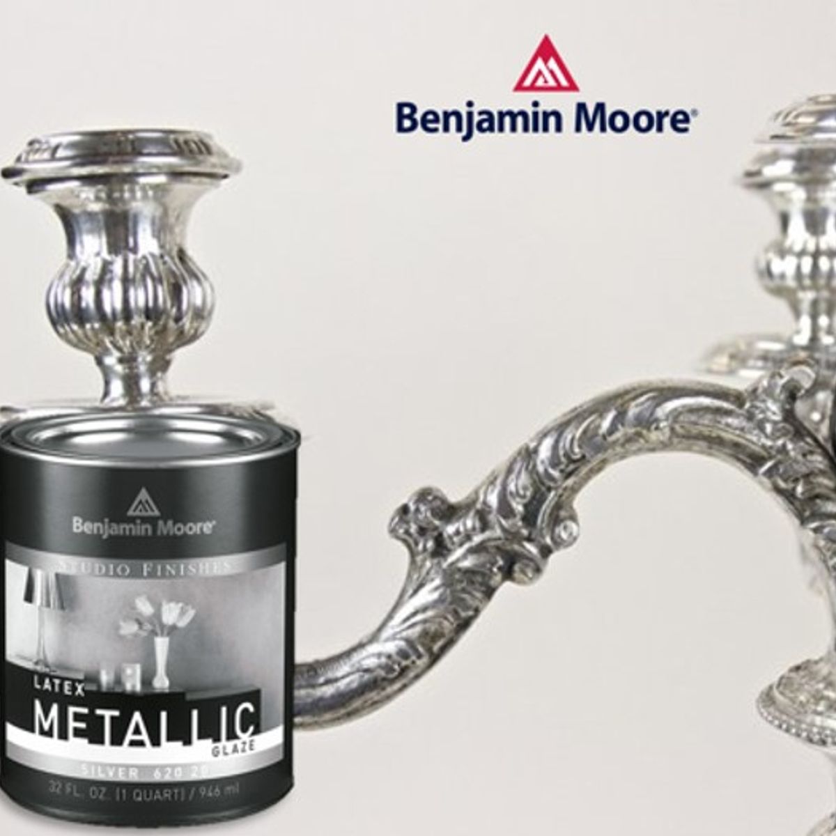 BENJAMIN - METALLIC GLAZE PLATA