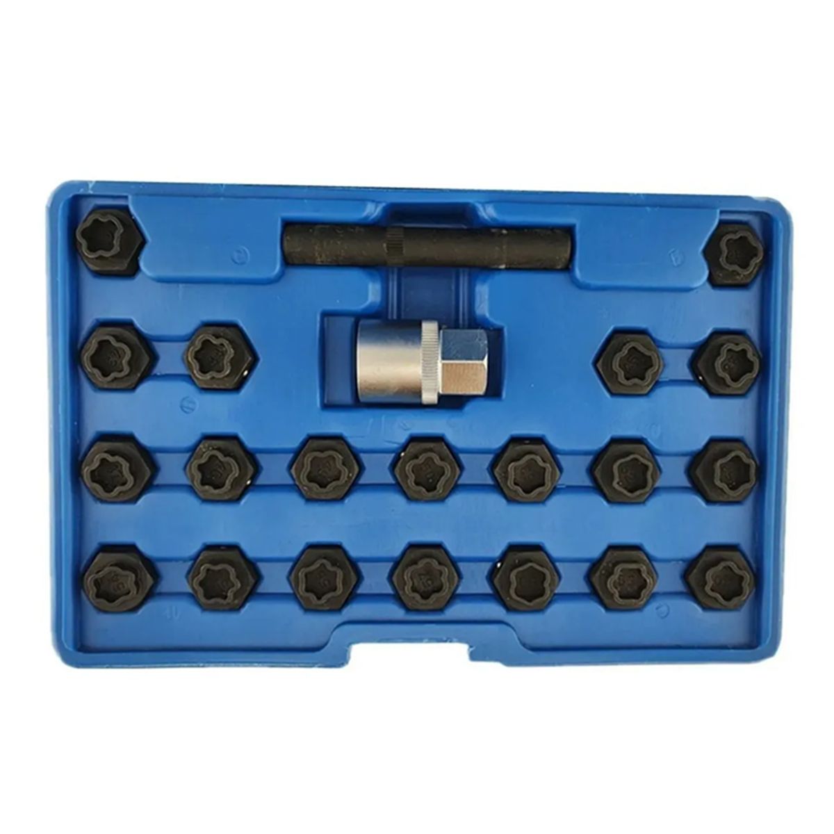 GENERICO - Kit Extraccion Tuerca Bloqueo Seguridad Antirrobo Bmw 22 Pcs