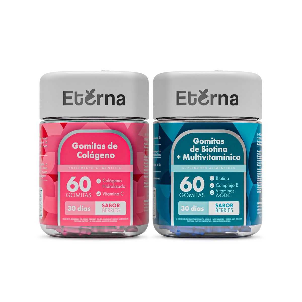 ETERNA NUTRITION - Pack Gomitas Belleza:  Biotina + Colágeno