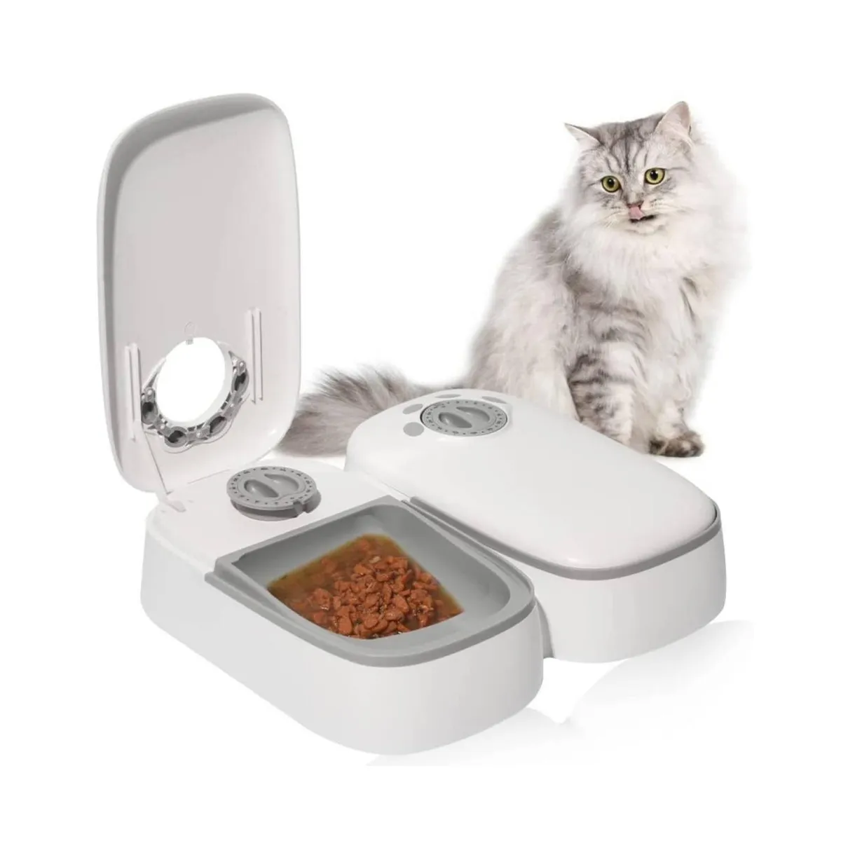 GENERICO - Plato De Comida Automático Temporizador Para Perros Gatos