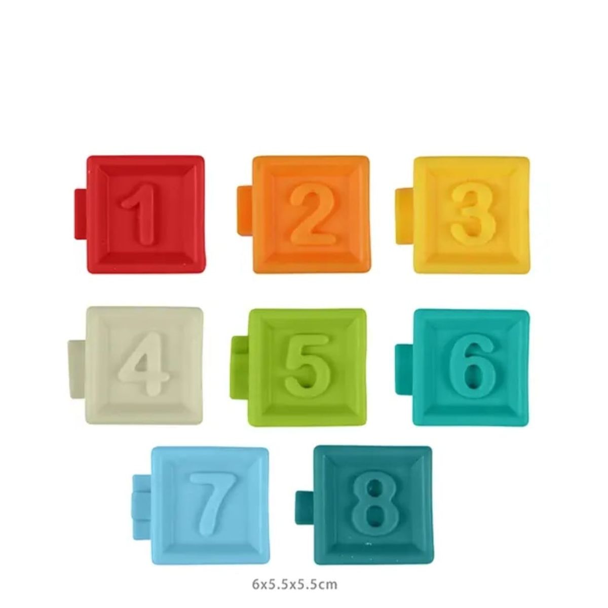 HUANGER - Bloques sensoriales apilables texturizados  juego bebé