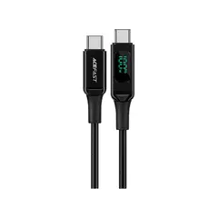 GENERICO - Cable Acefast Tipo C A Tipo C 100w Led 2m 5a Negro