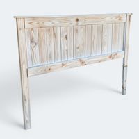 RESPALDO CAMA RUSTICO 1 1/2 PLAZAS BLANCO ALBAYALDE