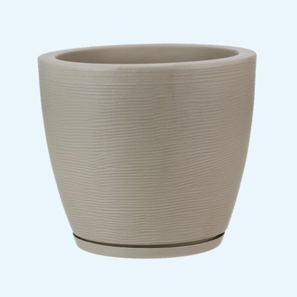 FLORIDIS - MACETERO FLORIDIS BEIGE AMSTERDAM 28CM ALTO CON PLATO