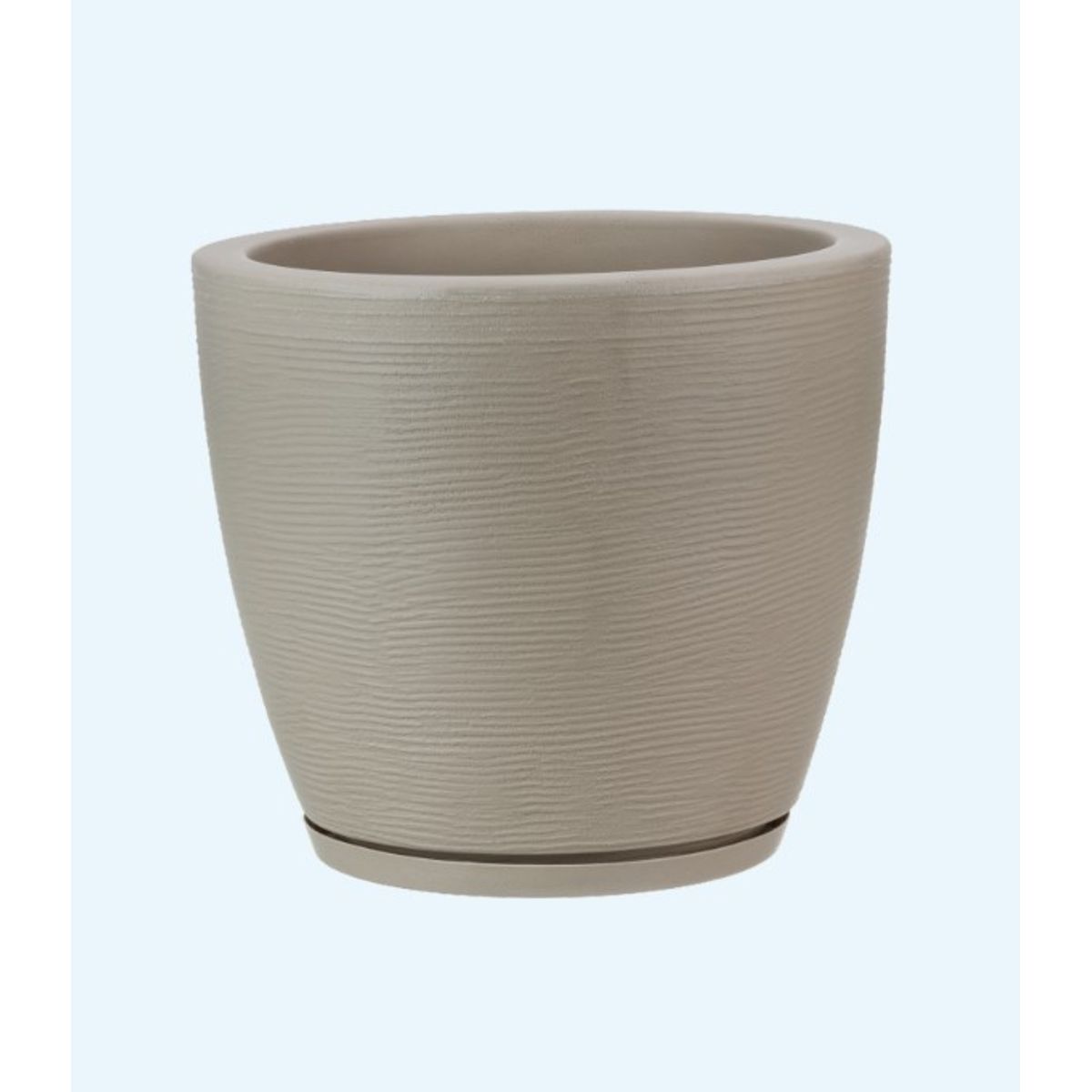 FLORIDIS - MACETERO FLORIDIS BEIGE AMSTERDAM 28CM ALTO CON PLATO