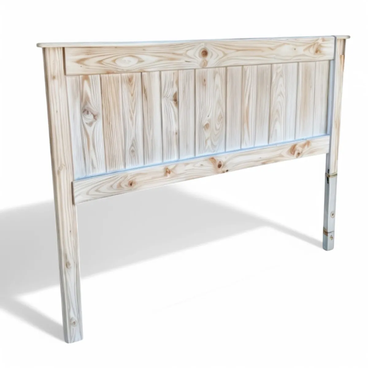 TAIKKEE - RESPALDO CAMA COLOR BLANCO ALBAYALDE, RUSTICO 2 PLAZAS