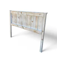 RESPALDO DE CAMA RUSTICO TAMAÑO KING BLANCO ALBAYALDE