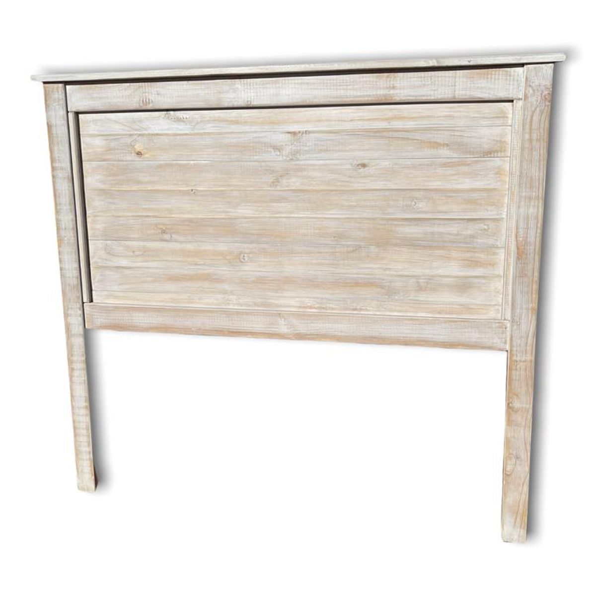 TAIKKEE - RESPALDO CAMA RUSTICO COLOR BLANCO ALBAYALDE SUPER KING