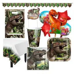 COTILLON ACTIVARTE - Pack Cumpleaños Dinosaurio Jurásico X 24 Cotillón Activarte