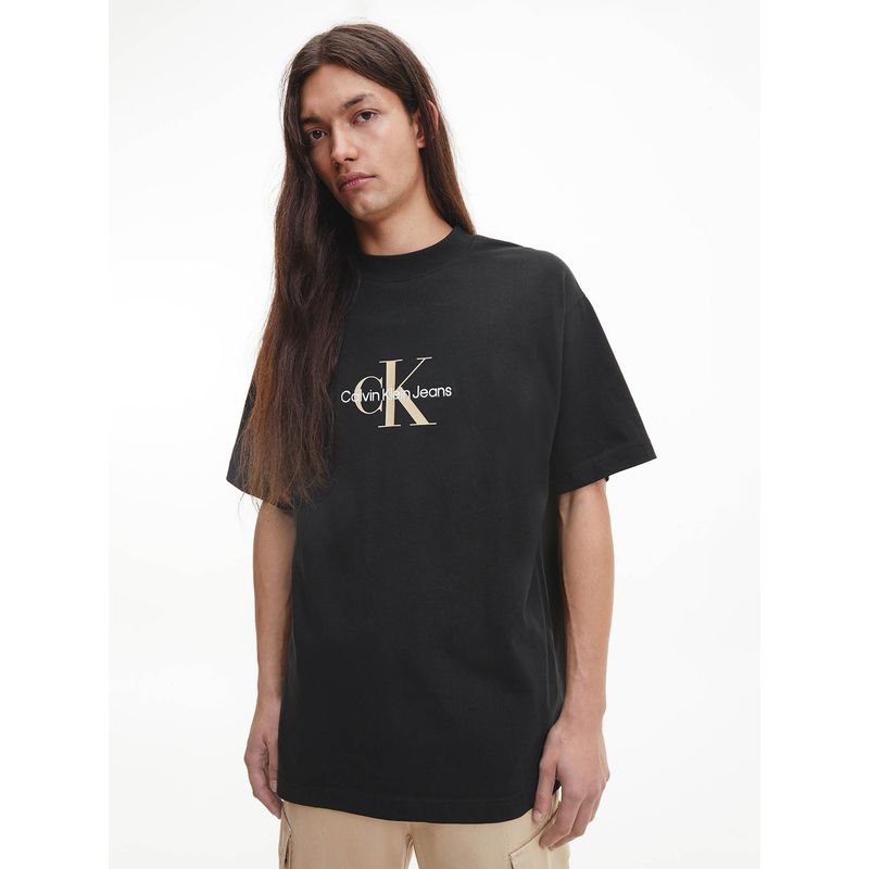 CALVIN KLEIN - Camiseta manga corta con logo Negro Calvin Klein