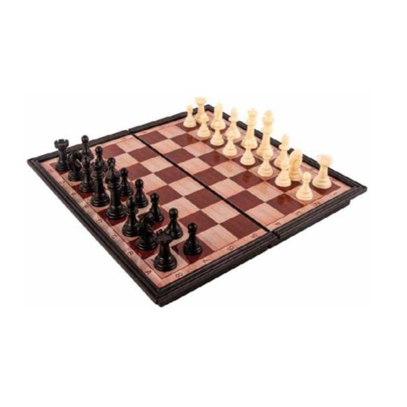 OEM - TABLERO DE AJEDREZ CON PIEZAS MAGNETICAS - 33x33x2cm