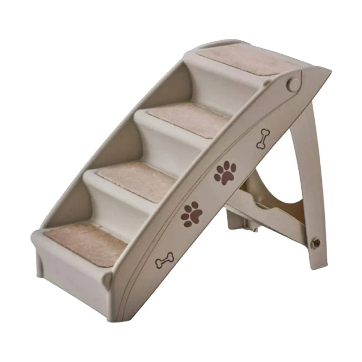 GENERICO - Escalera plegable para mascotas de 4 Peldaños