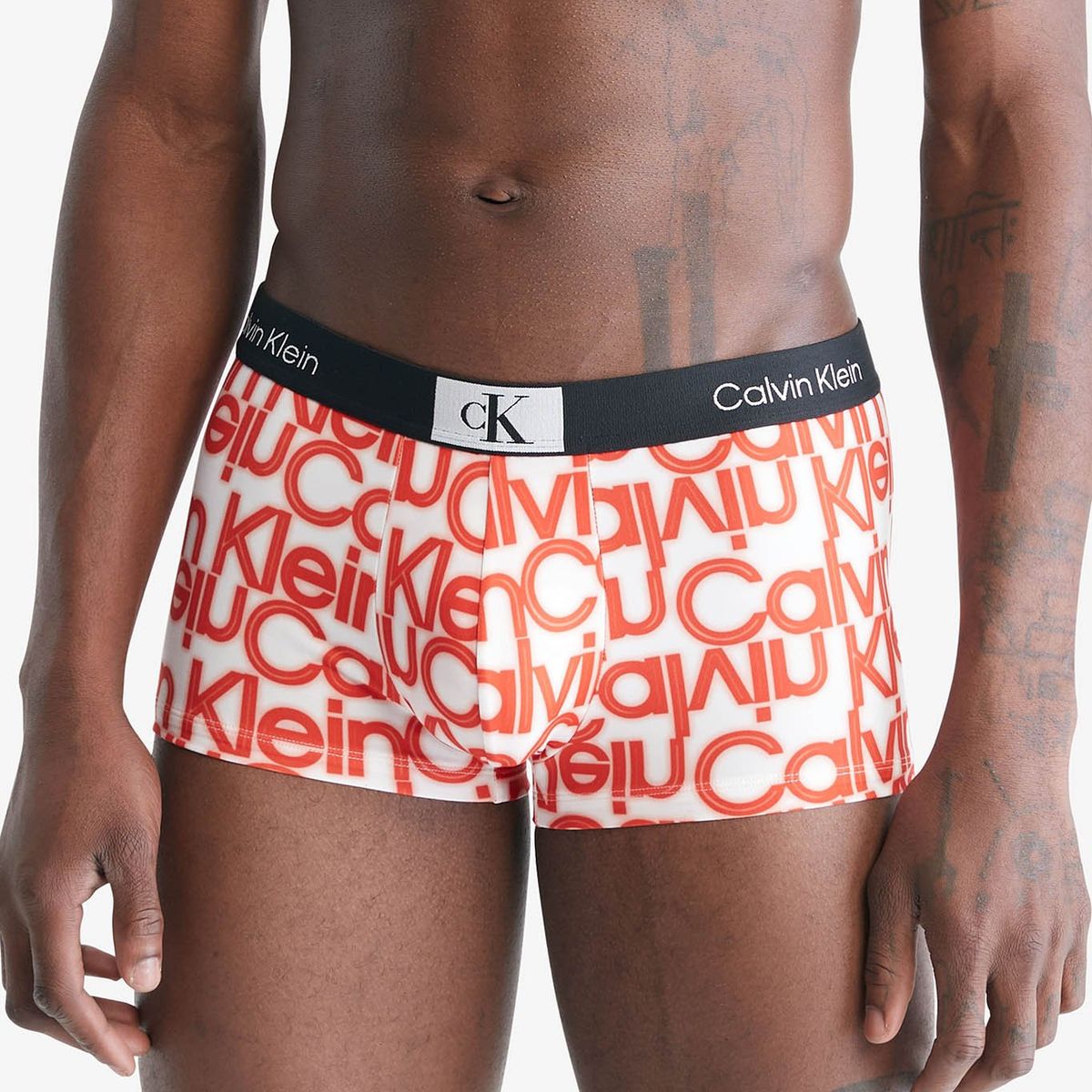 CALVIN KLEIN - Boxer estampado con logo Naranja Calvin Klein