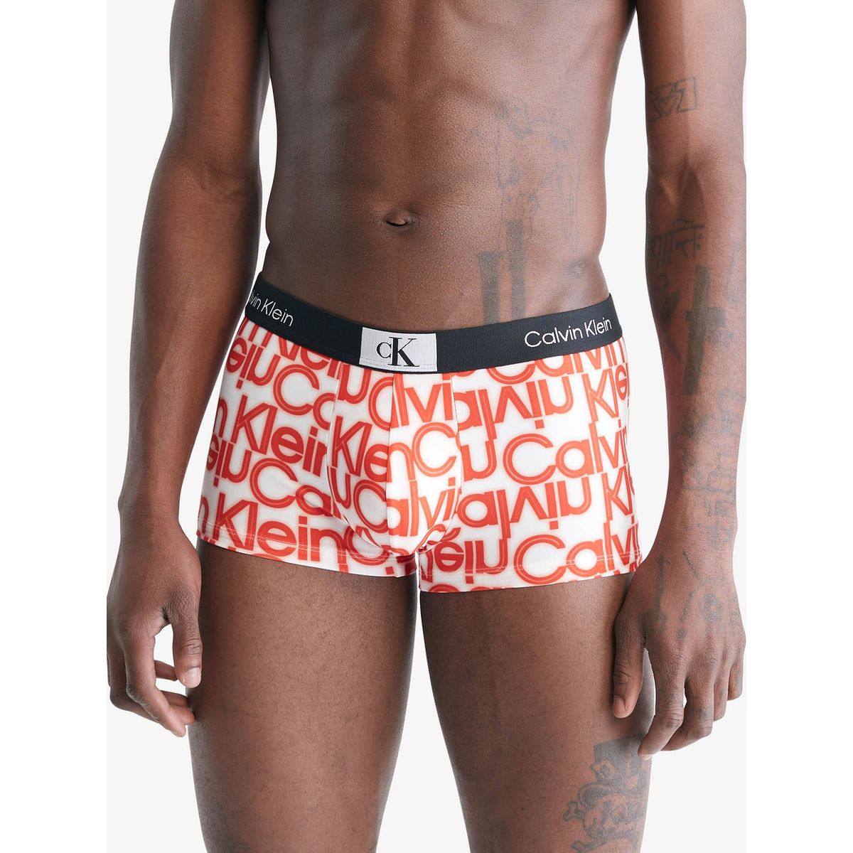 CALVIN KLEIN - Boxer estampado con logo Naranja Calvin Klein