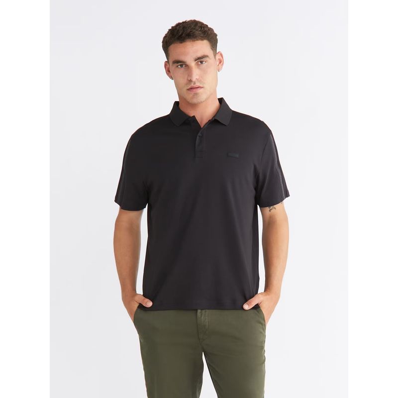 CALVIN KLEIN - Polo con logo Negro Calvin Klein