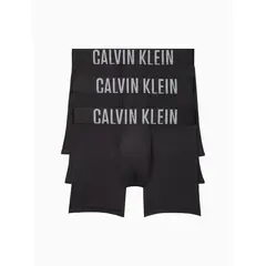CALVIN KLEIN - Paquete de 3 bóxer de tiro bajo Negro