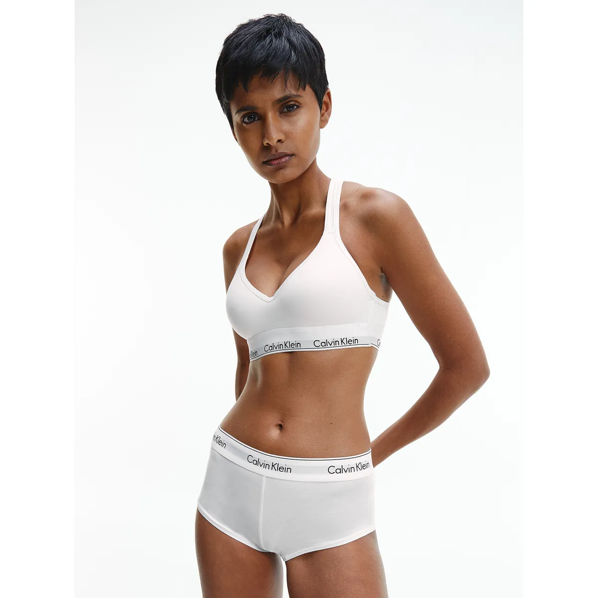 CALVIN KLEIN - Corpiño de algodón Blanco Calvin Klein