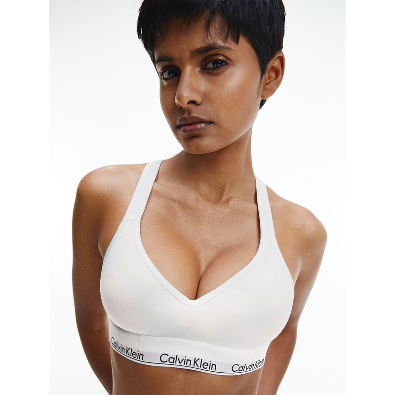 CALVIN KLEIN - Corpiño de algodón Blanco Calvin Klein