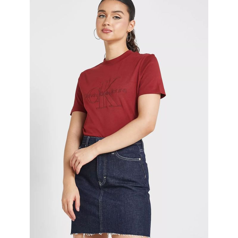 CALVIN KLEIN - Camiseta con logo Rojo Calvin Klein