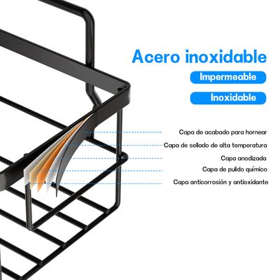 Imagen 2 del producto Set 5 Organizadores Esquineros Para Ducha