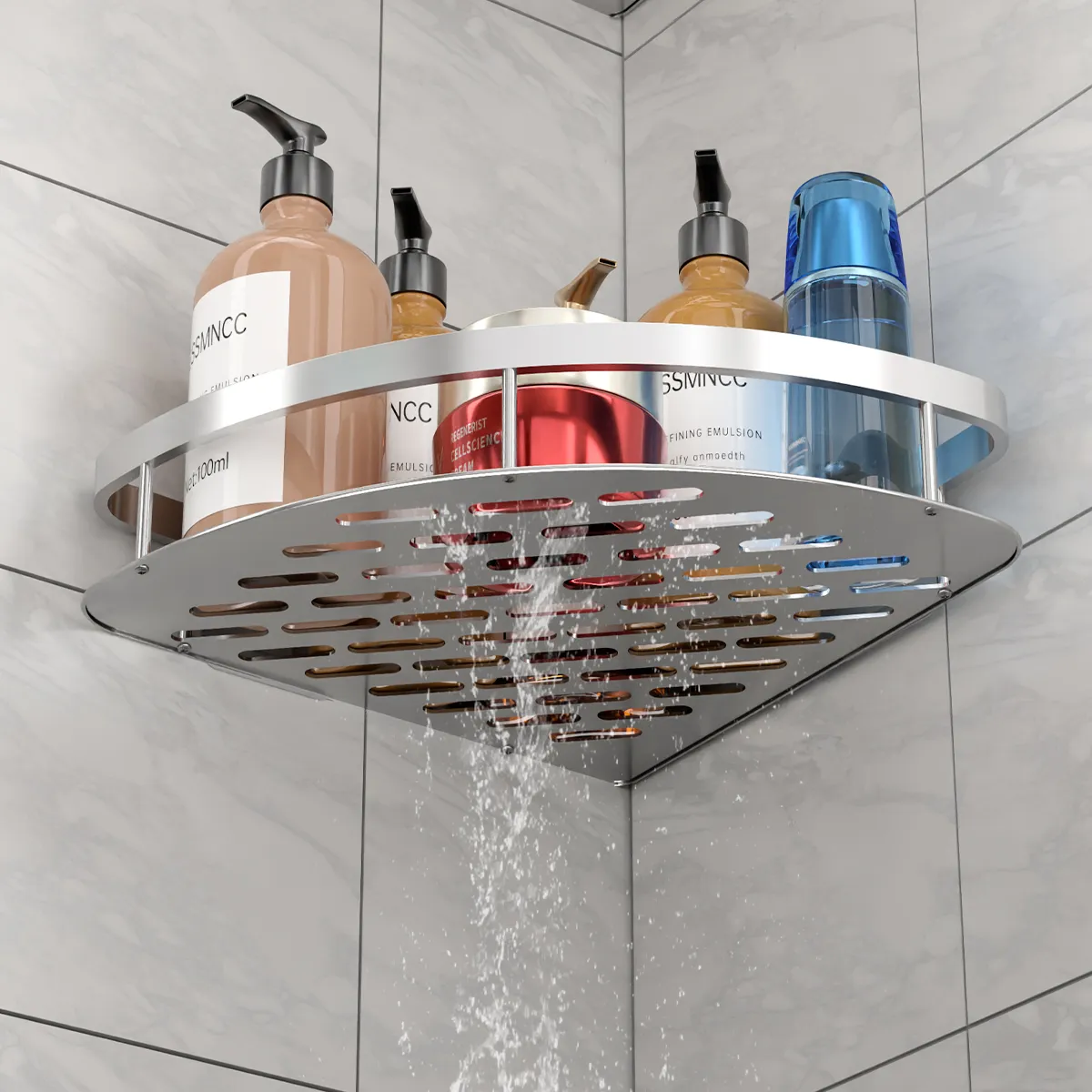 AIZO - palta Esquinero Organizador Ducha Baño  Estante Set 2 Pcs