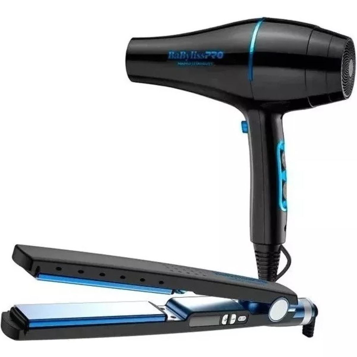 BABYLISS PRO - Kit Plancha Ionica 32mm  Secador 2000w Babyliss