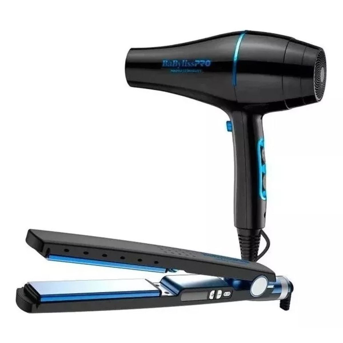 BABYLISS PRO - Kit Plancha Ionica 32mm  Secador 2000w Babyliss