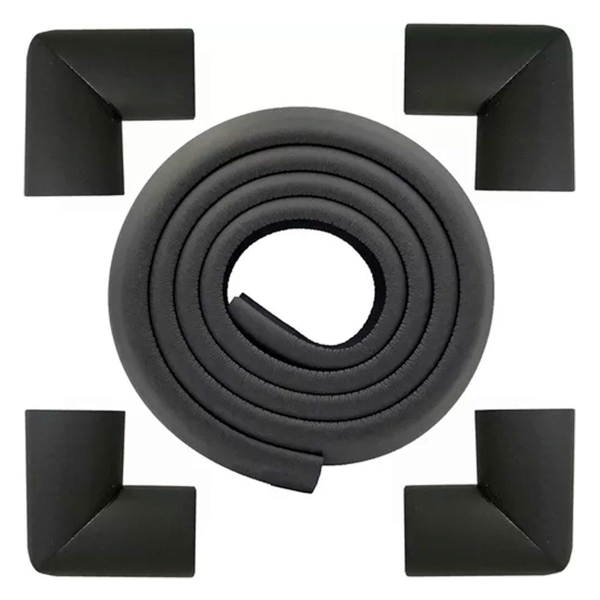 GENERICO - Protector Para Bordes De Mesas  Esquineros Negro