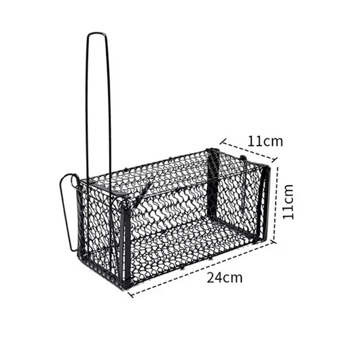 GENERICO - Set 2 Jaula Trampa Ratones Metálico 24cmx11cm