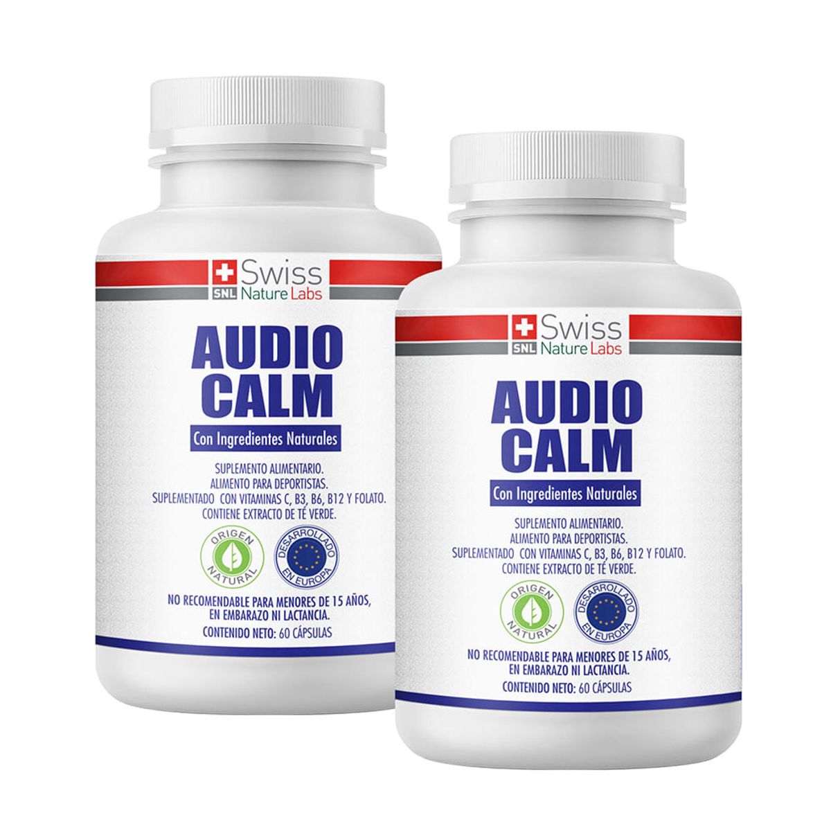 AUDIO CALM - Pack 2 Audio Calm Salud Auditiva 120 Capsulas