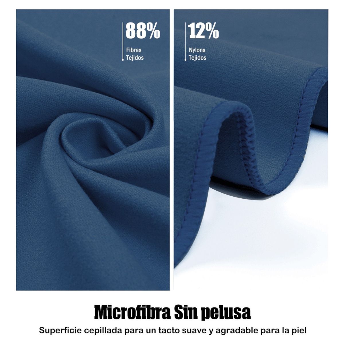 AIZO - Toalla Baño Viaje De Microfibra De Secado Rápido-