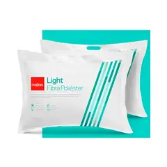 ROSEN - Almohadas Pack 2 de Microfibra Light Americana 50x70 cm