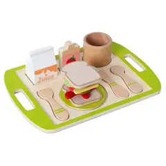 PELLITOS - SET DESAYUNO DIDACTICO 16 PIEZAS DE MADERA