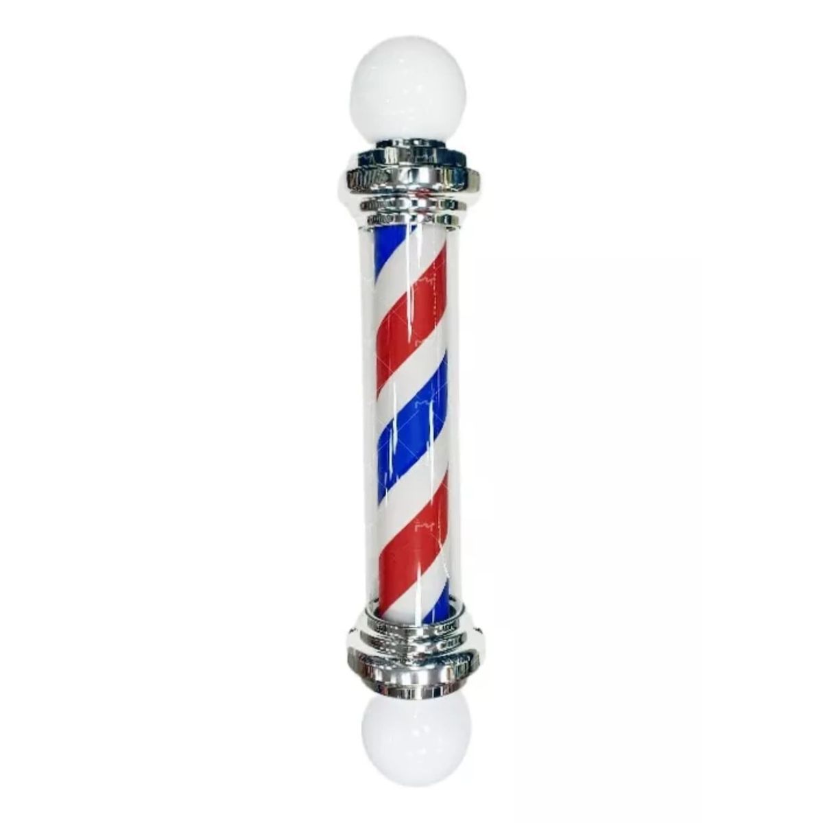 GENERICO - Poste De Barberia Iluminado 2 Esferas 85 Cm