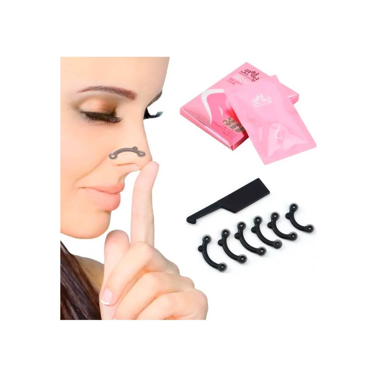 U BUY - 6x  Corrector Nasal Respingador De Nariz Instantáneo 3 Medidas