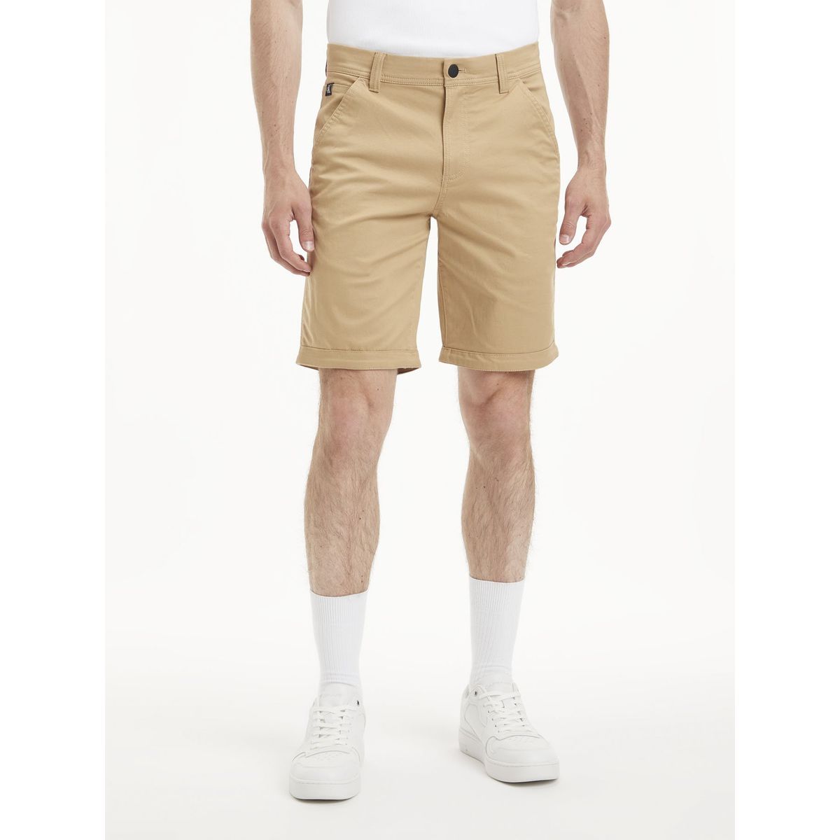 CALVIN KLEIN - Pantalón chino corto Beige Calvin Klein