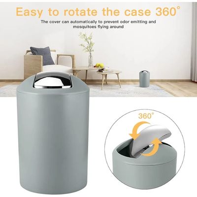 Imagen 2 del producto Set Juego De Baño 6 Piezas Accesorios Elegante Gris