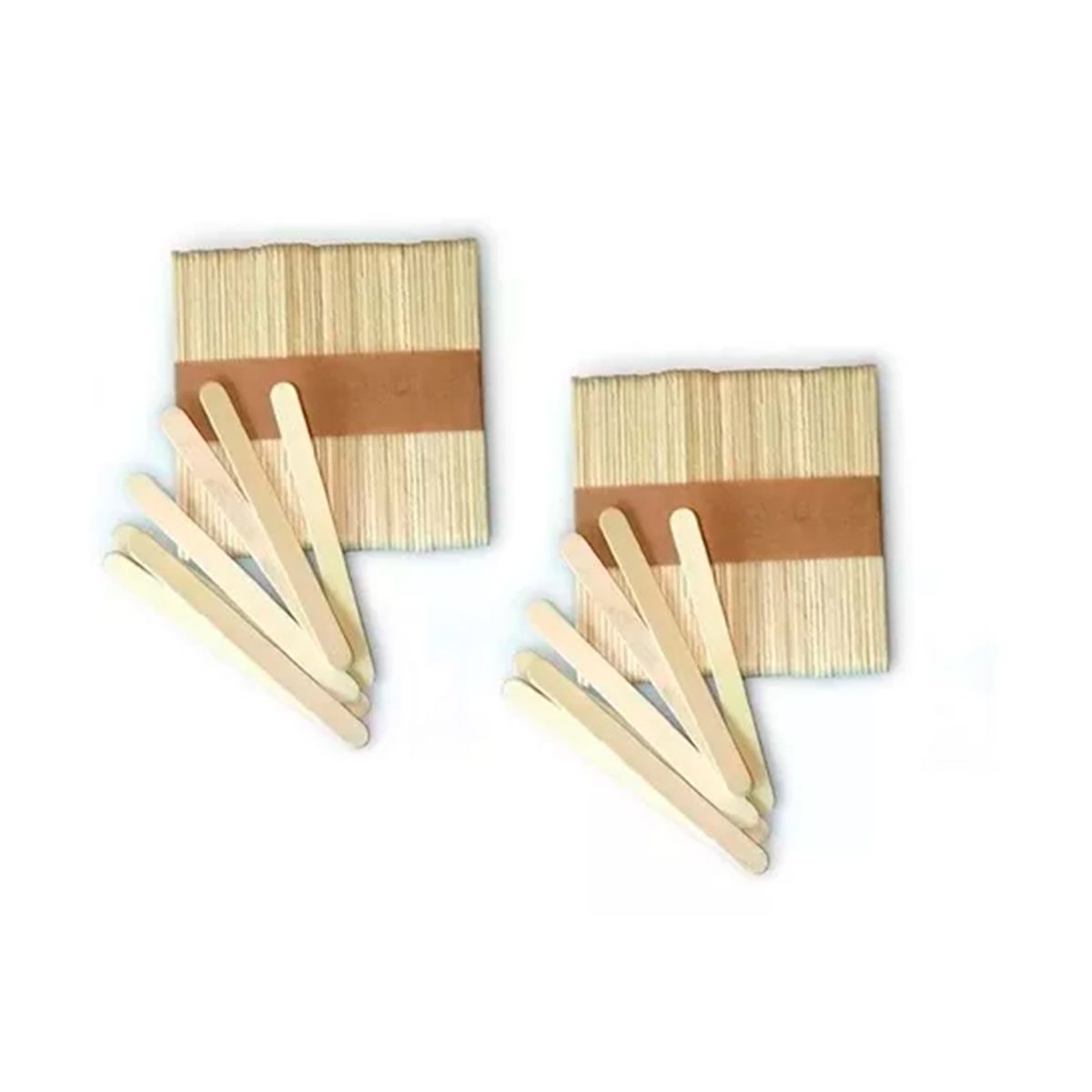 GENERICO - Pack X100 Palos De Madera Para Helado