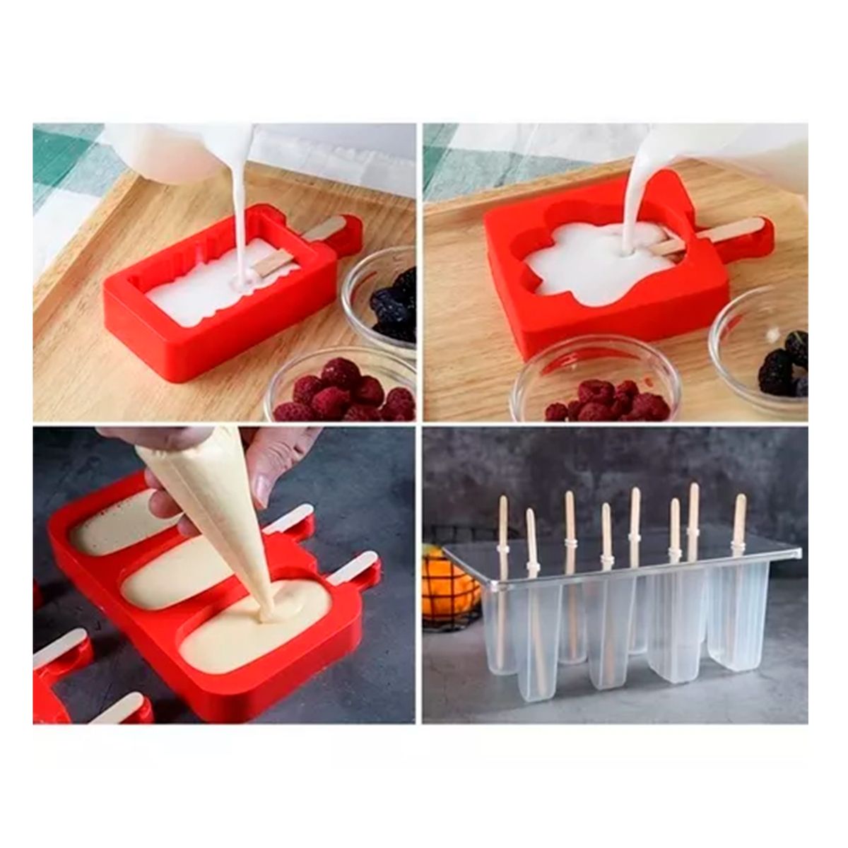 GENERICO - Pack X100 Palos De Madera Para Helado